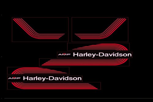 Kit decal amf harley - harley, davidson