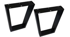 2x Piede Tavolo Bankkufe Nero