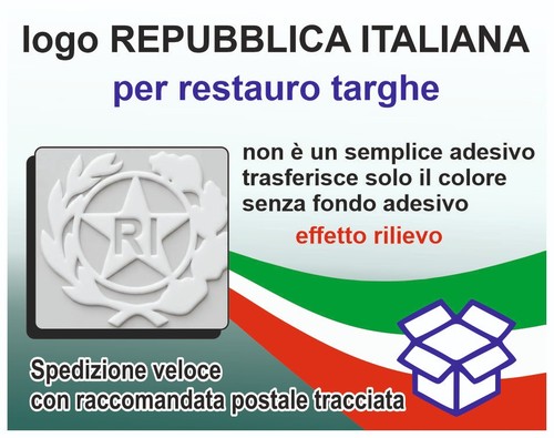 Bollino per restauro - , targa