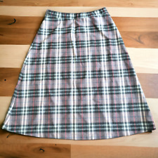 Gonna tartan rosa, nero e bianca taglia 36/38