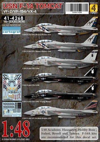 Decalcomania dxm usn f 14 - dxm, 1/48