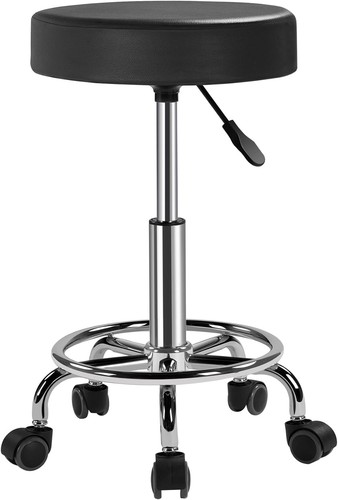 Yaheetech sgabello con ruote - sgabello,