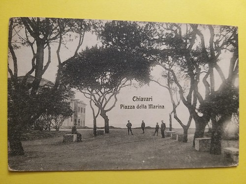 Chiavari piazza - (genova).,