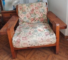 Poltrona In Legno Massello