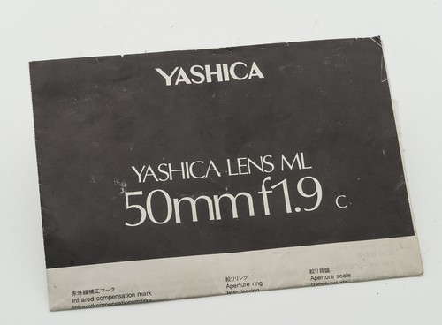 Manuale istruzioni yashica - di,