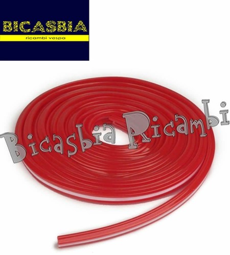 8638 gomma rossa strisce - gomma,