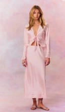 Gonna midi Love Shack fantasia castello seta charmeuse