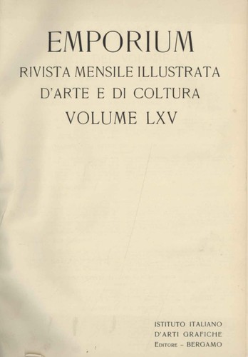 Emporium rivista mensile - rivista,