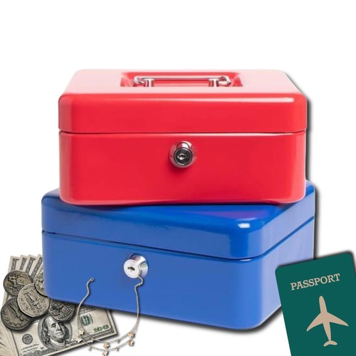 Metal cash box - metal, portable