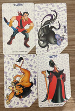 SCHEDE TELEFONICHE SERIE WALT DISNEY I CATTIVI 560-563 USATE MAGNETICHE