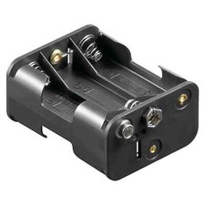 portabatterie per 6 batterie stilo aa 58x45x28mm box batteria