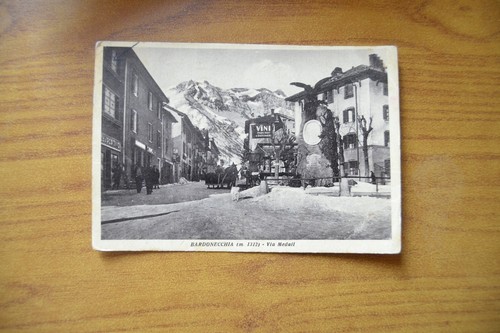 Cartolina bardonecchia via - bardonecchia,