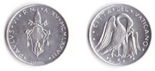 1977 Vaticano Lire 5 Anno XV