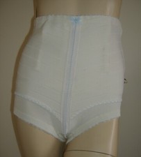 GIRDLE GUAINA CONTENITIVA CON REGGICALZE BIANCO SLIM JIM VINTAGE LINGERIE INTIMO