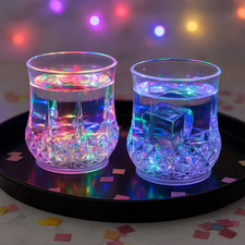 Set 2 bicchieri LED colorati