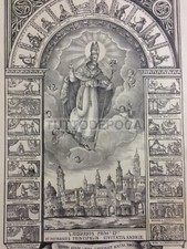 ARTE-ANTICA STAMPA POPOLARE DEVOZIONALE-PUGLIA-ANDRIA-S. RICCARDO-BRUNETTI-RARA