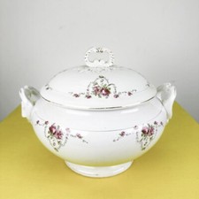 zuppiera vintage in ceramica laveno