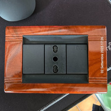 PLACCA originale 3 POSTI 4713RN RADICA BTICINO LIVING CLASSIC CON PRESA BIPASSO