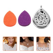  Collana Porta Profumo Diffusore Olii Essenziali Ciondolo Goccia D'acqua