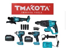 KIT 4IN1 MAKOTA TASSEL TRAPANO IMPULSI  TRAPANO AVVITATORE 88v FLEX 2 BATTERIE