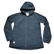 Giacca a vento Fjallraven High Coast donna blu medio con cappuccio leggera outdoor