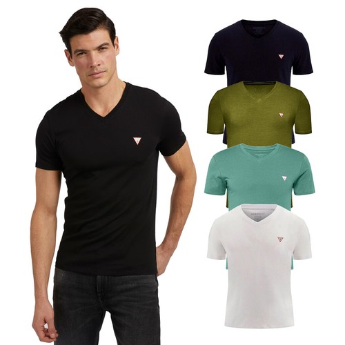 Guess shirt uomo scollo v - t-shirt,