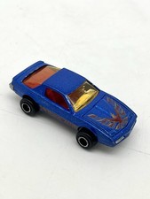 Motore Majorette Pontiac Trans AM blu rosso interno cromato n. 248