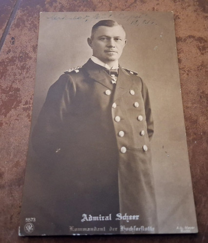 Cartolina ammiraglio scheer - cartolina,