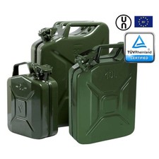 TANICA IN METALLO OMOLOGATA TRASPORTO CARBURANTE ANTISCOPPIO 5/10/20 litri