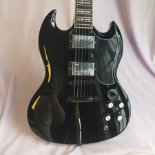 Tony Iommi SG Black Chitarra Elettrica Cross-intarsiata Fretboard HH Pickups 6Corde
