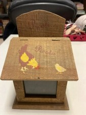 Scatola contenitore organizzatore cucina legno porta dadi uova  Poule eggs tbox