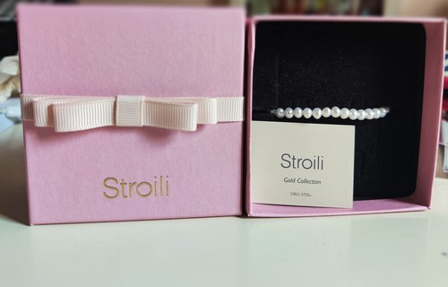 Bracciale stroili oro perle - oro.,