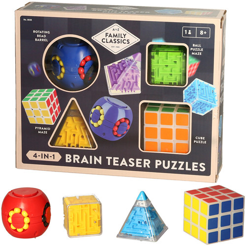 Brain teaser puzzle - box, set