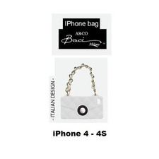 BACI MILANO COVER BORSETTA PORTA IPHONE 4 4S 190516 SIL BIANCO CASAFASHIONITALIA