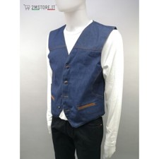 Gilet smanicato jeans - gilet,