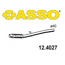 TUBO GAS DI SCARICO ANTERIORE