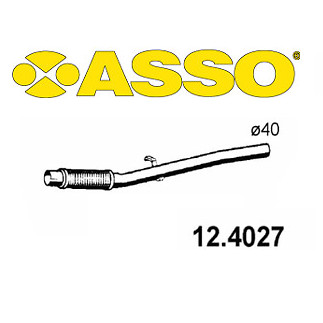 Tubo gas scarico - gas, anteriore