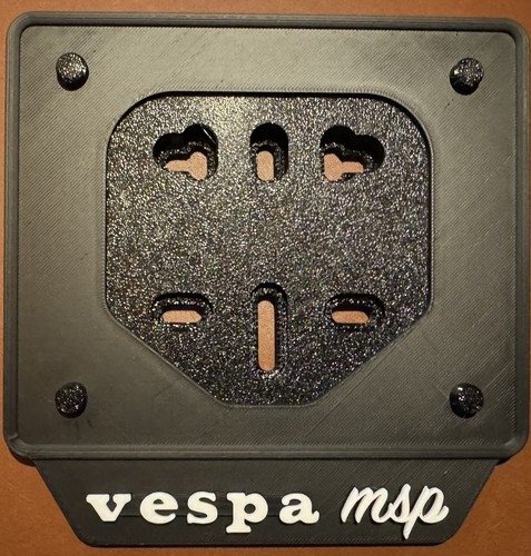 Porta targa per vespa - targa, 50