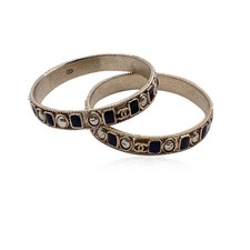 Chanel Set of 2 Gold Metal