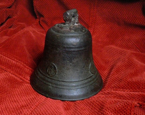 Antica campana bronzo con - con, 4