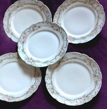 Set 5 piatti antichi dipinti a