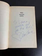 Sex And The City - Autografo Candace Bushnell Su Prima Edizione Tascabile Warner