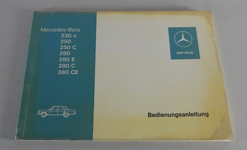 Manuale uso mercedes 8 w114 - d'uso, /8