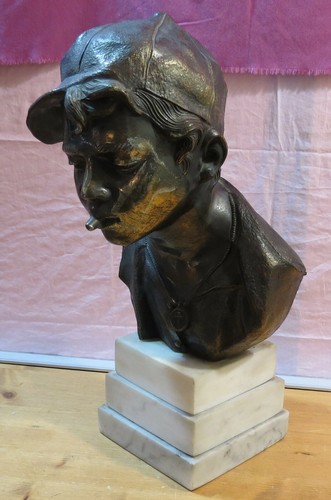 Scultura bronzo mezzobusto - , bronzo,