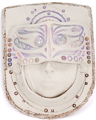 Maschera tribale gres arte - tribale, in