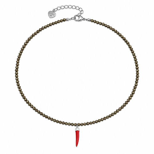 Collana cristalli pirite - collana, di