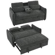 HOMCOM 3 in 1 Divano Letto 2