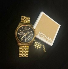 NEW MICHAEL KORS LEXINGTON CHRONOGRAPH MENS WATCH MK8286 BLACK USATA POCHISSIMO 
