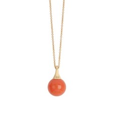 Collana con ciondolo corniola