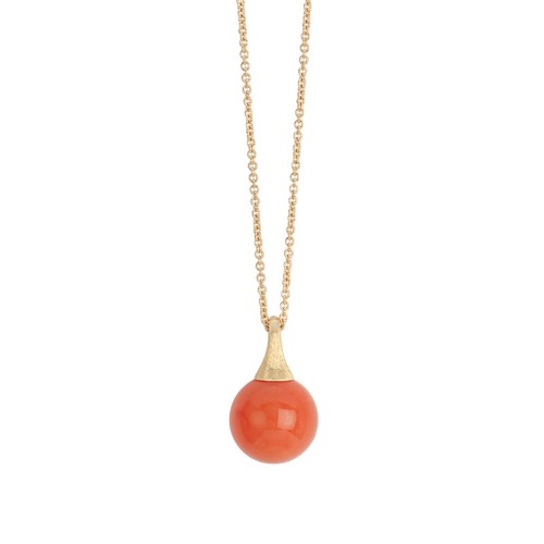 Collana con ciondolo corniola
